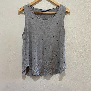L Sleeveless Sonoma Tank with Pineapple Print